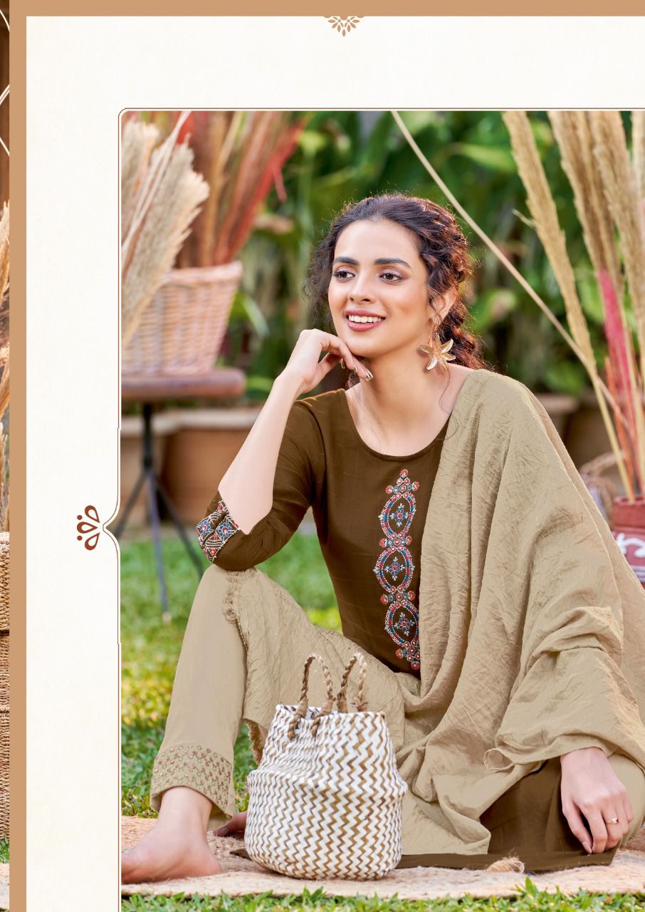 Koodee Bitu 1 New Fancy Exclusive Wear Kurti Pant With Dupatta Readymade Collection